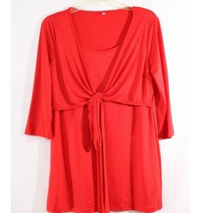 Plus Size Maternity Blouse